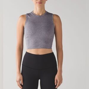 Lululemon Short Stop Tank Heathered Slate 2/4